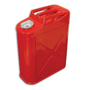 The tool box closes up to look and fit like a gas can