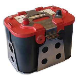 Optima Battery Tray with battery installed