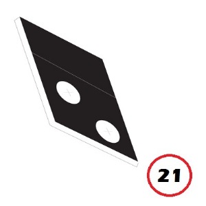 Liftgate to Side Panel Drain Weather Strip Pair 
