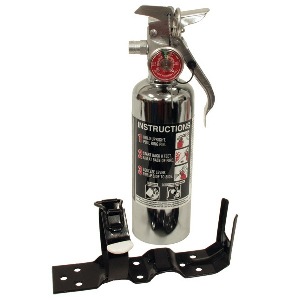 Halotron 1.4 lb. Chrome Fire Extinguisher 