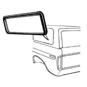 Side Window Seals 78-79 w/o groove for chrome - not for sliding windows