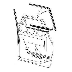 Door Glass Lift Channel 78-79
