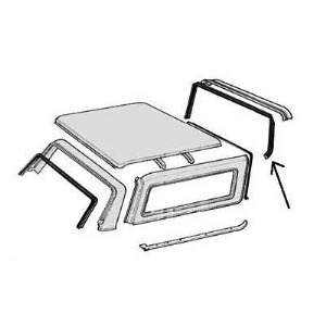 Front Roof Rear Seal 78-79