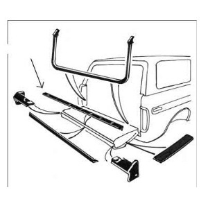 Inside at Belt Tailgate Seal 