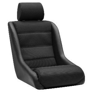 Corbeau Classic II Seats Pair Black Vinyl/Cloth