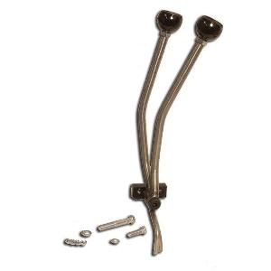 Stainless Steel J-shifter Twin Stick 