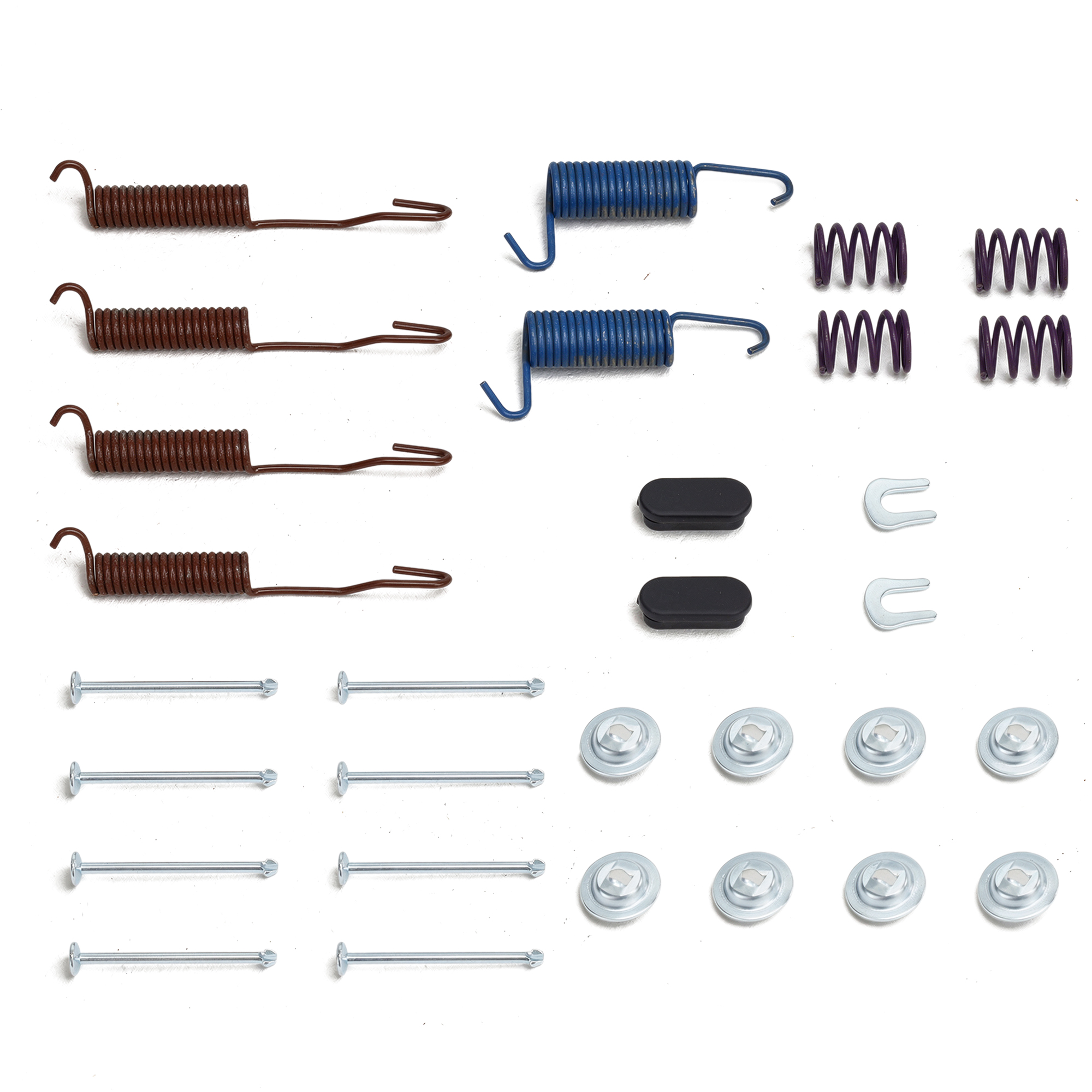 3169f 02 front drum brake springs hardware kit 1966 75 ford bronco 2