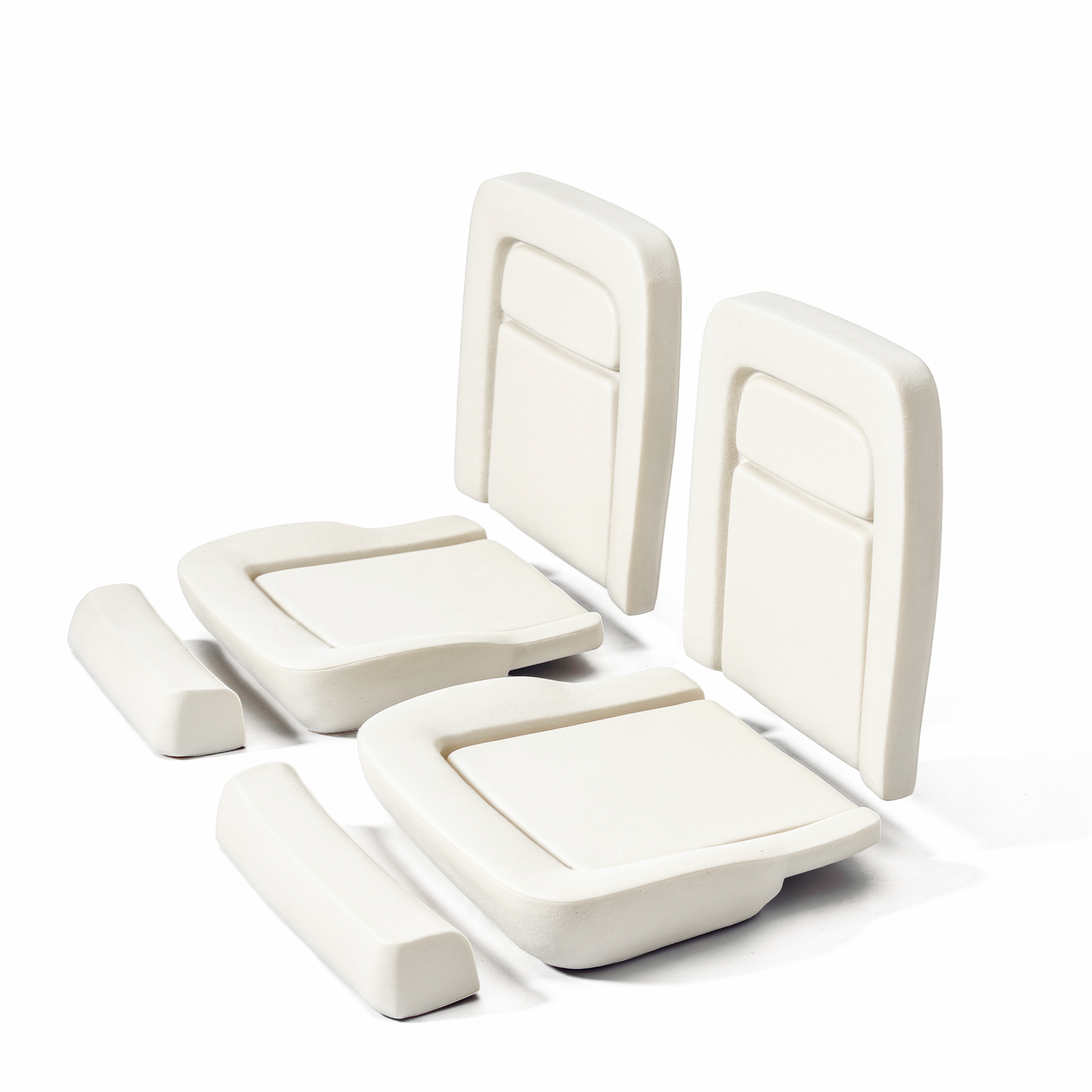 3440PAIR 3 front bucket seat foam oe type does two seats 68 77 ford bronco 2