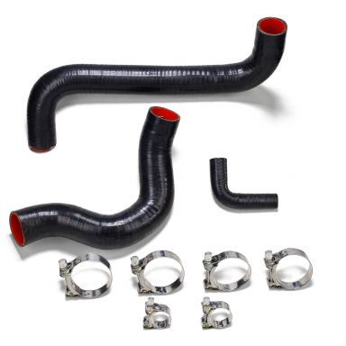 Silicone Radiator Hose Set + T-Bolt Clamps | 289 302 351W V8 | 1969-77 Ford Bronco