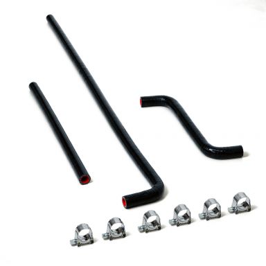 Silicone Heater Hoses + T-Bolt Clamps | 1966-77 Ford Bronco