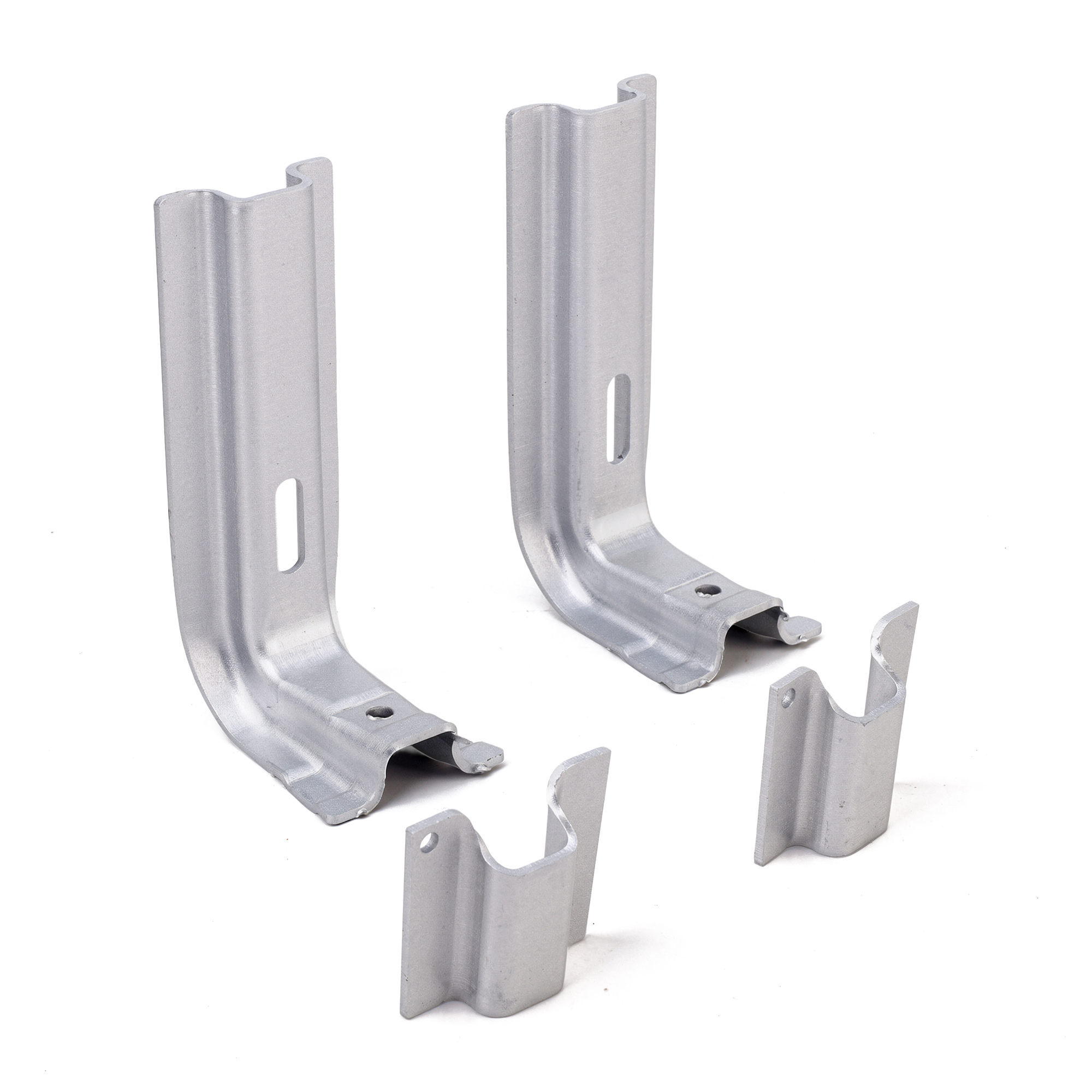 OE Type Stamped Steel Radiator L Brackets | Weld To Core Support | 66-77 Ford Bronco