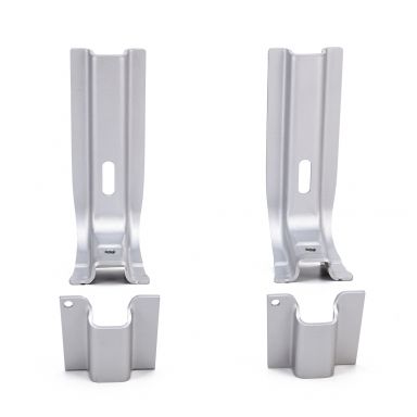 OE Type Stamped Steel Radiator L Brackets | Weld To Core Support | 66-77 Ford Bronco