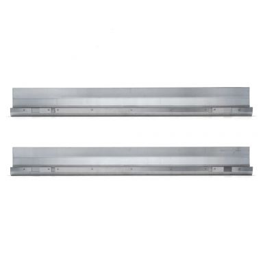 Full Length Rock Rails | 1/4 inch Steel, PAIR | 66-77 Ford Bronco