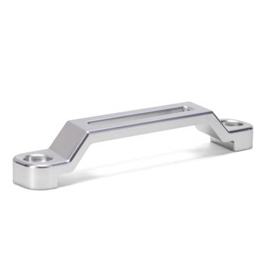 Billet Aluminum Battery Hold Down | Silver | 1966-86 Bronco, 1965-86 Ford Truck