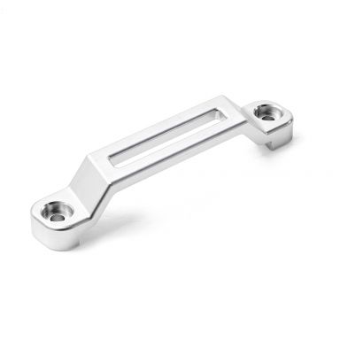 Billet Aluminum Battery Hold Down | Silver | 1966-86 Bronco, 1965-86 Ford Truck