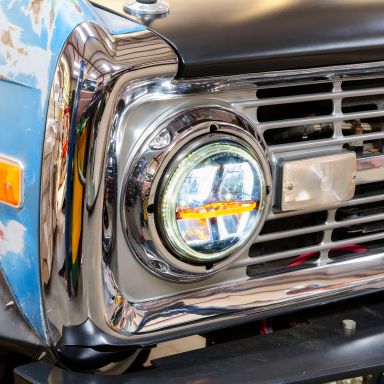 Revolution Pro LED Headlights | Black, 7 inch Round | 66-78 Bronco, 48-78 Ford Truck
