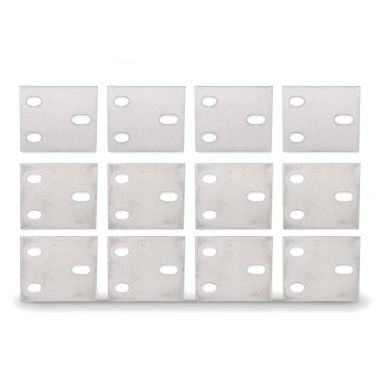 Door Hinge Shim Kit | Does Four Hinges, Stainless | 1966-77 Ford Bronco