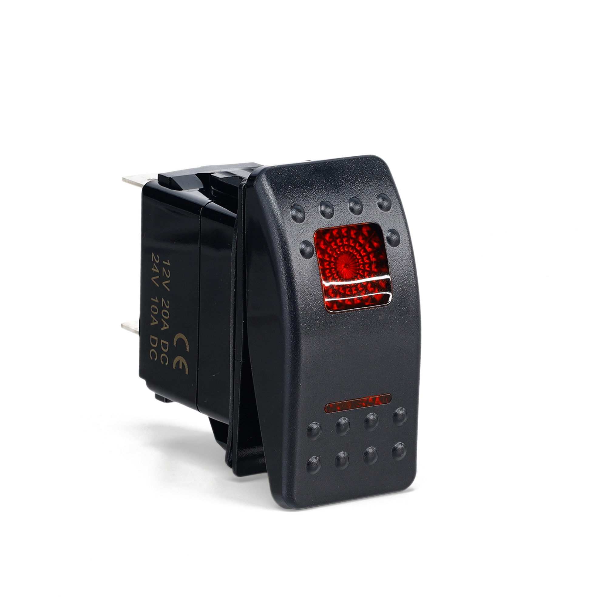 Rocker Switch | 20A 12V ON/OFF | Red LED