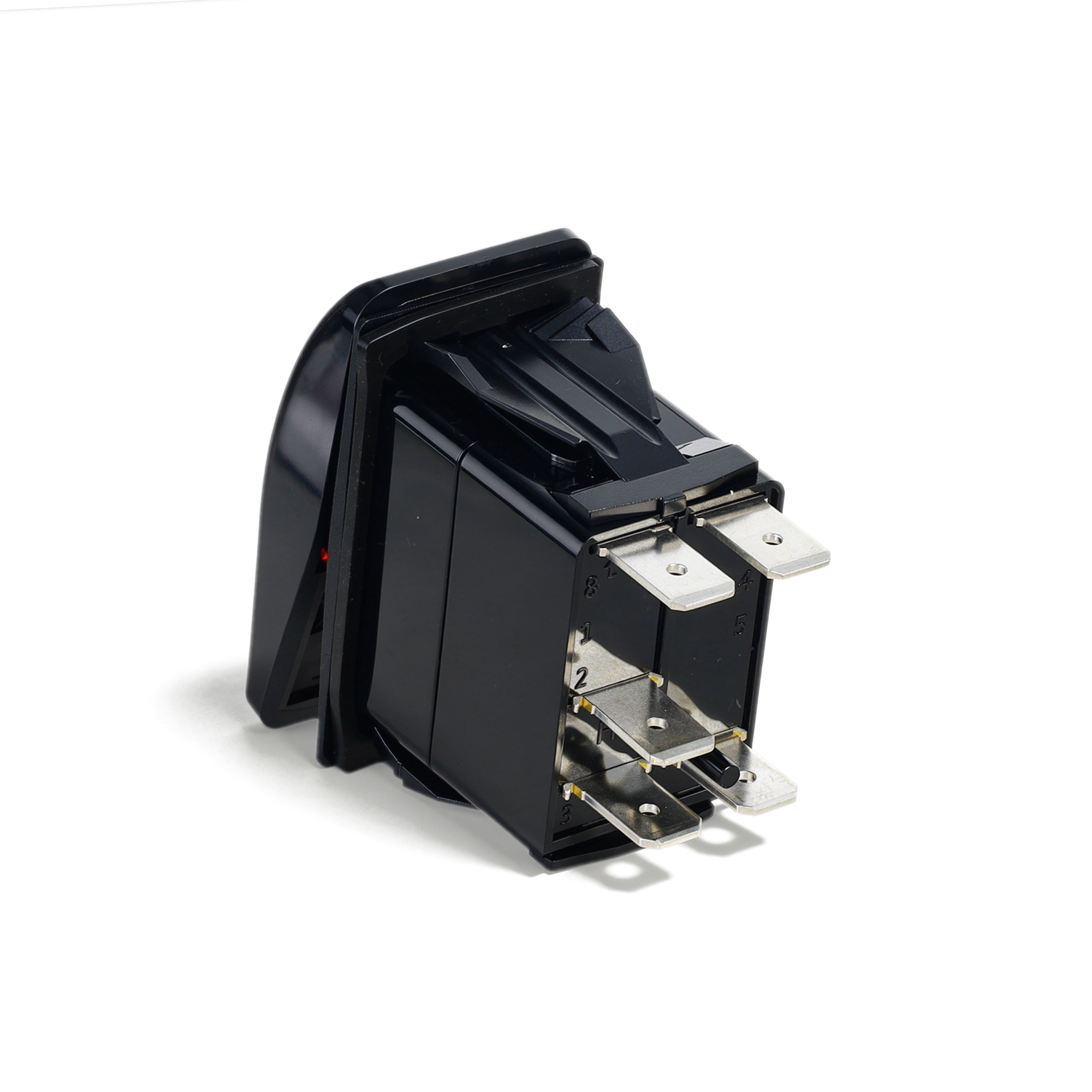7050 04 rocker switch 20a 12v on off red led
