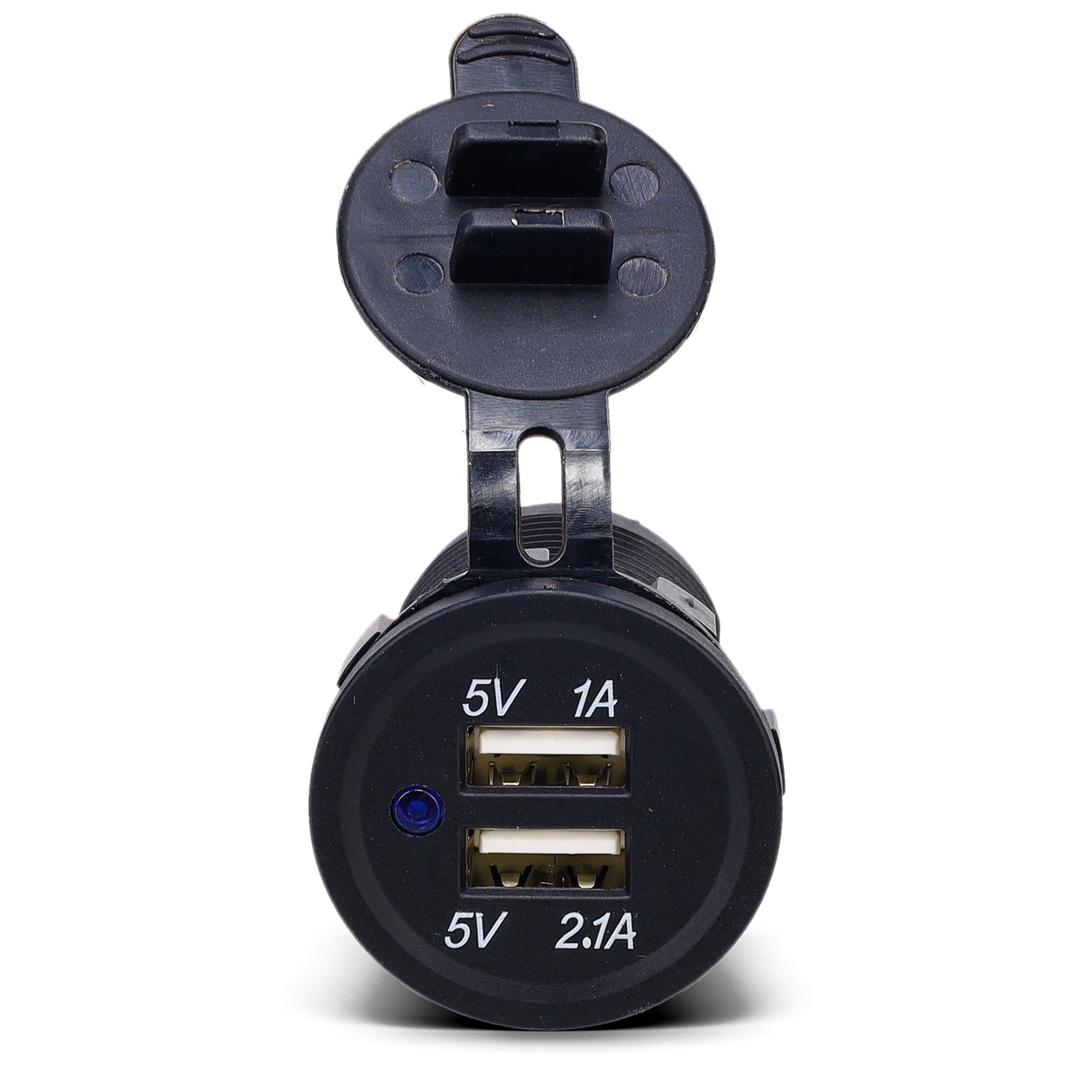 7051 02 2 port usb round socket custom mount