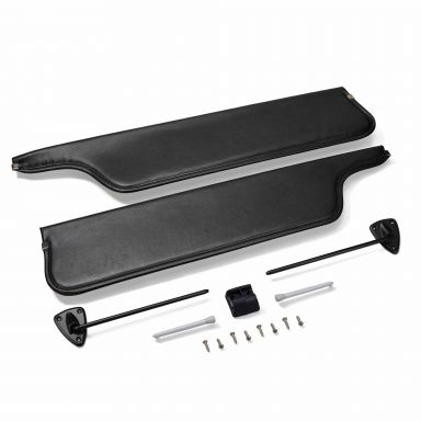 Black Sun Visors + Black Brackets | 1978-79 Bronco, 1973-79 Ford Truck