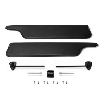 Black Sun Visors + Black Brackets | 1978-79 Bronco, 1973-79 Ford Truck