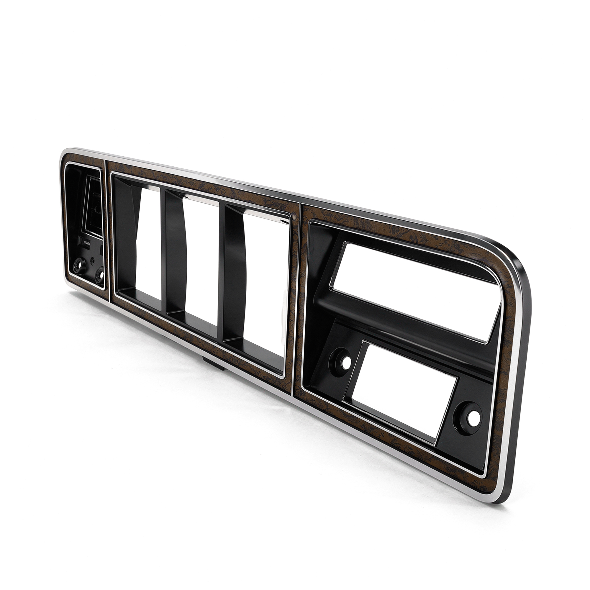 796380 3 woodgrain dash bezel trim kit ac 1978 79 bronco 1973 79 ford truck