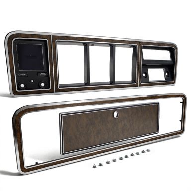 Woodgrain Dash Bezel Trim Kit | non-AC | 1978-79 Bronco, 1973-79 Ford Truck