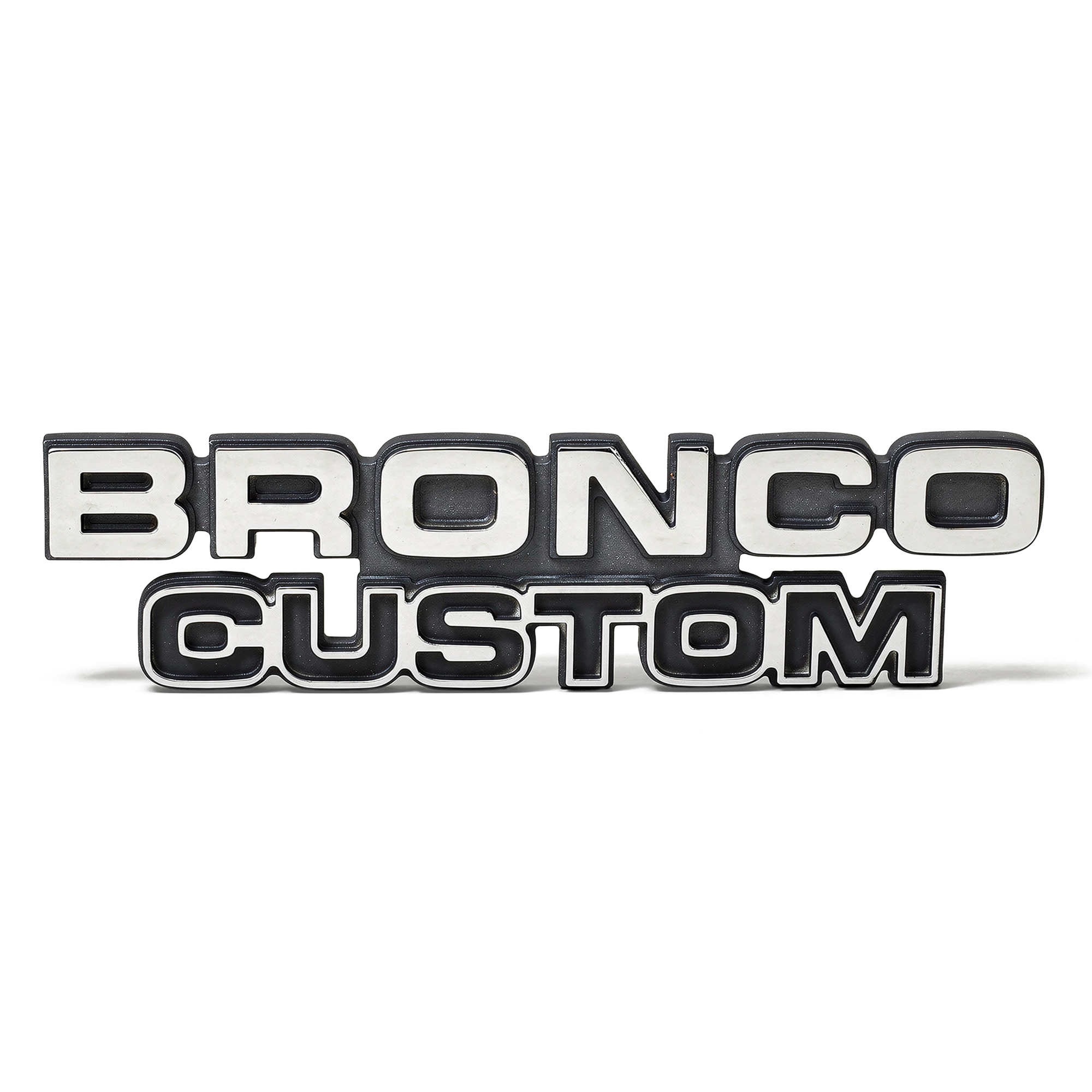 799300 02 bronco custom emblem 1978 79 ford bronco