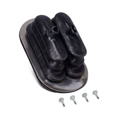 Twin Stick Shifter Boot + Stainless Retainer Trim