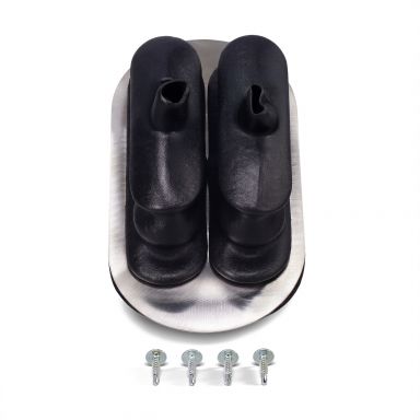 Twin Stick Shifter Boot + Stainless Retainer Trim