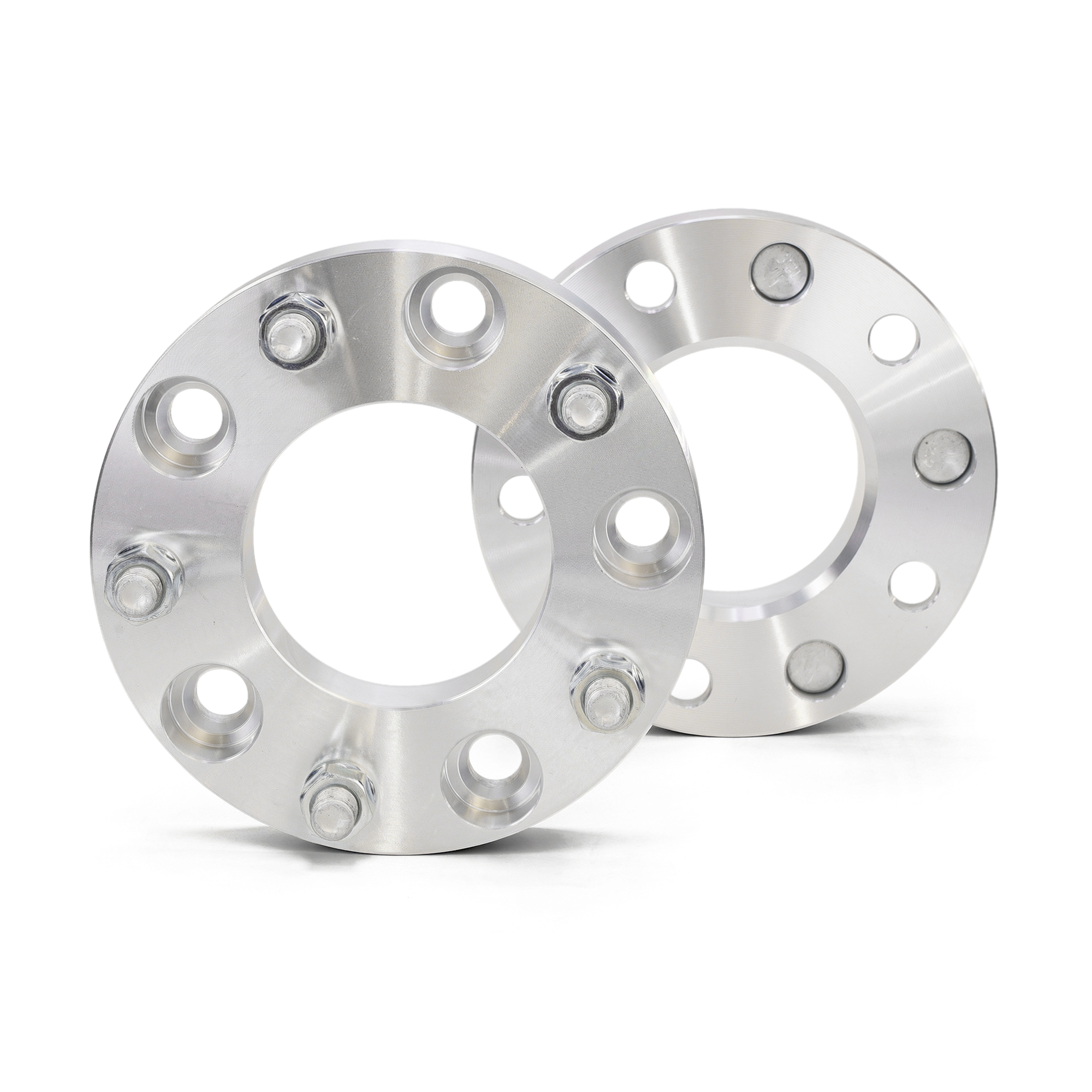 8680 02 billet aluminum 1 25 inch wheel spacers pair 5x5 5 bolt pattern
