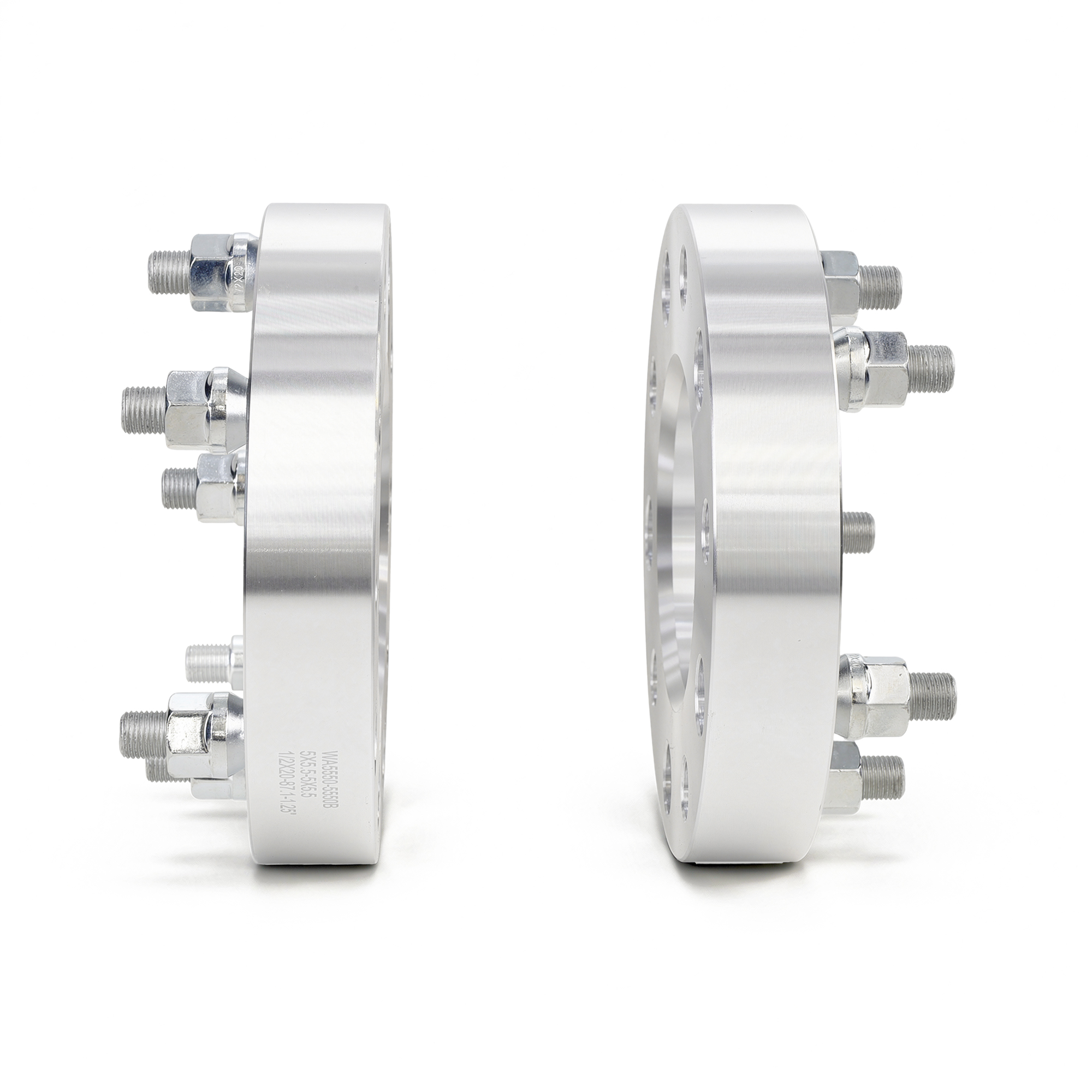 8680 03 billet aluminum 1 25 inch wheel spacers pair 5x5 5 bolt pattern