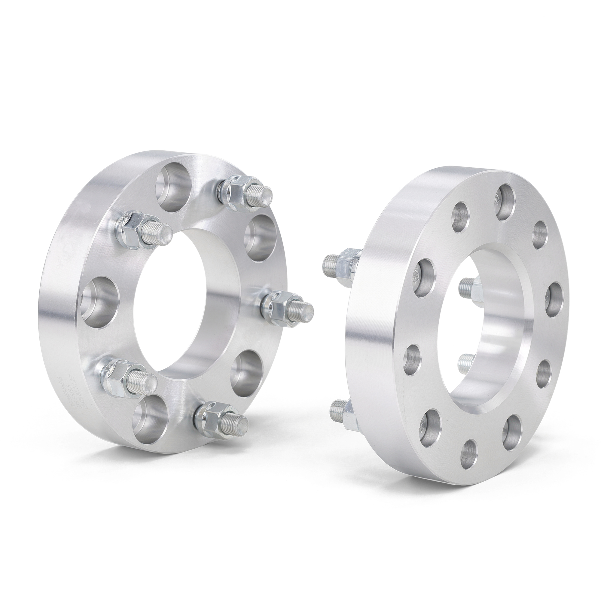 8680 04 billet aluminum 1 25 inch wheel spacers pair 5x5 5 bolt pattern
