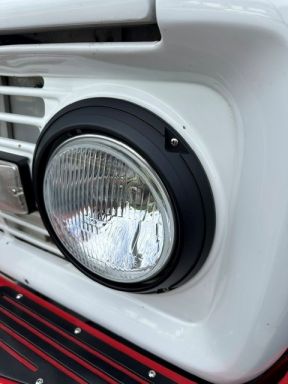 Black Billet Headlight Rings | Pair | 1966-77 Ford Bronco