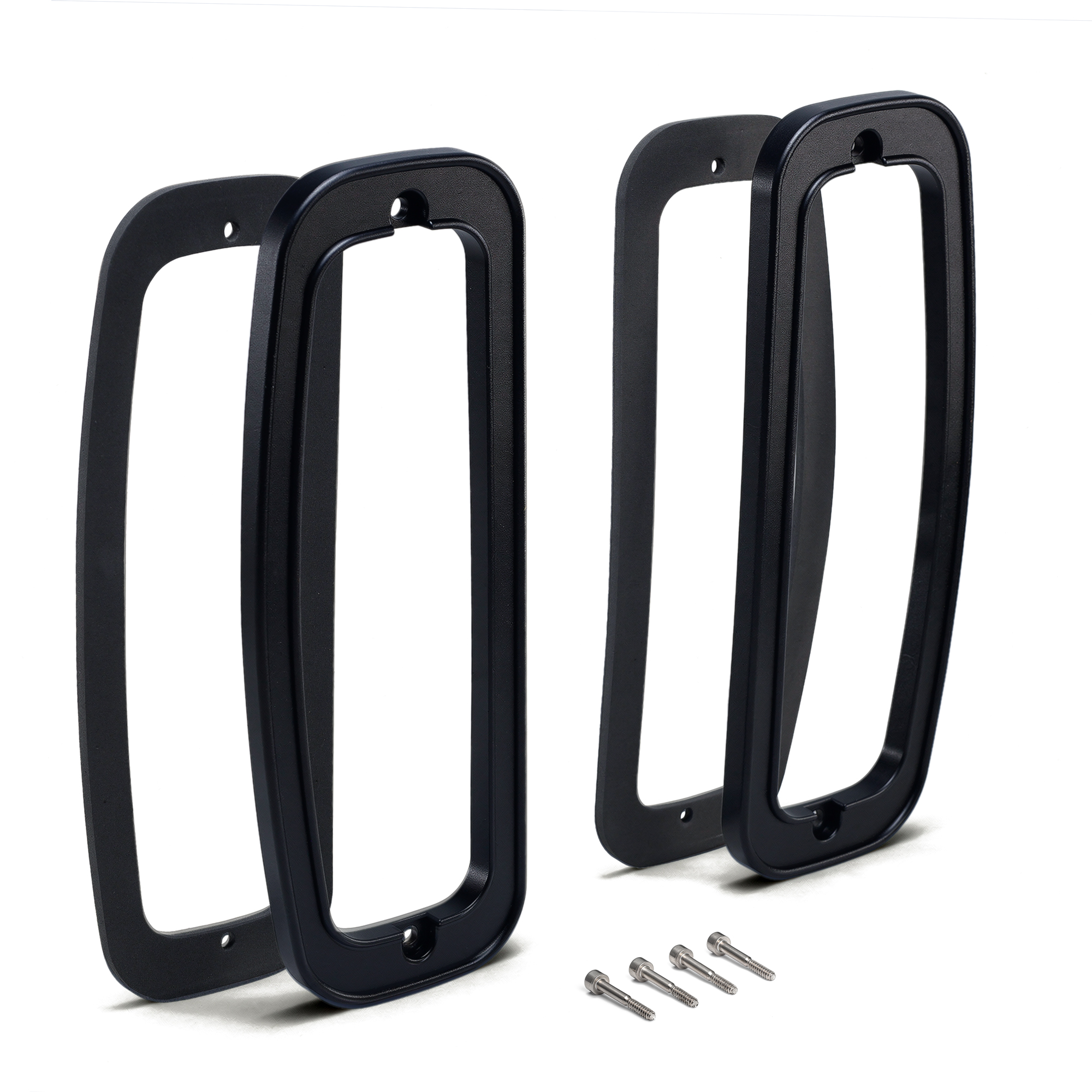 Premium Black Billet Tail Light Bezels | Pair | 1966-77 Bronco, 1964-66 Ford Truck
