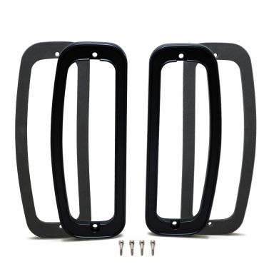 Premium Black Billet Tail Light Bezels | Pair | 1966-77 Bronco, 1964-66 Ford Truck