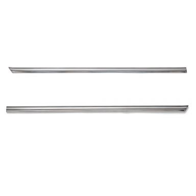 Lower Rocker Panel Chrome Moulding + Clips | 1967-77 Ford Bronco