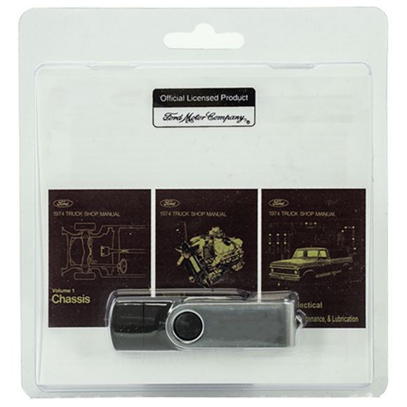1974 Ford Truck & Bronco Shop Manual - USB Digital Drive