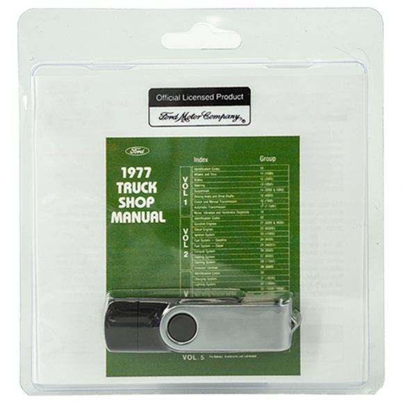 1977 Ford Truck & Bronco Shop Manual - USB Digital Drive