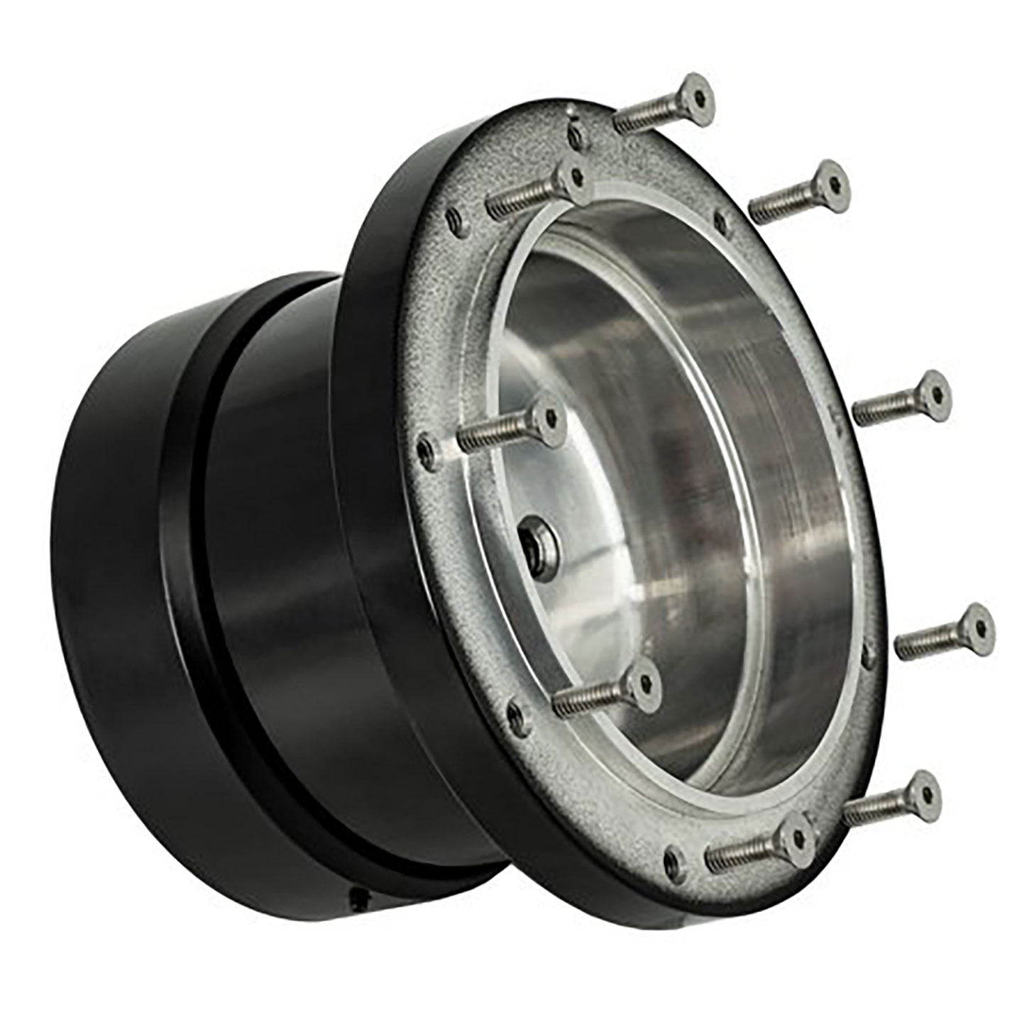 FLASHPOWER 6-Hole Steering Wheel Adapter – Fits Ford Falcon, Comet, Bronco, Econoline, F150 – Black
