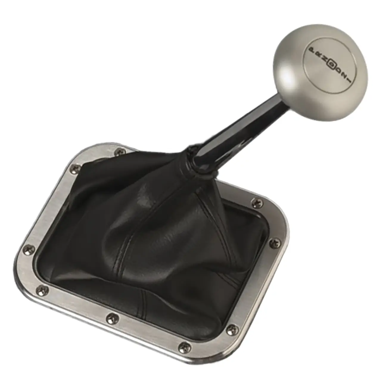 Lokar Shifter Rectangular Boot and Ring Set Brushed Aluminum