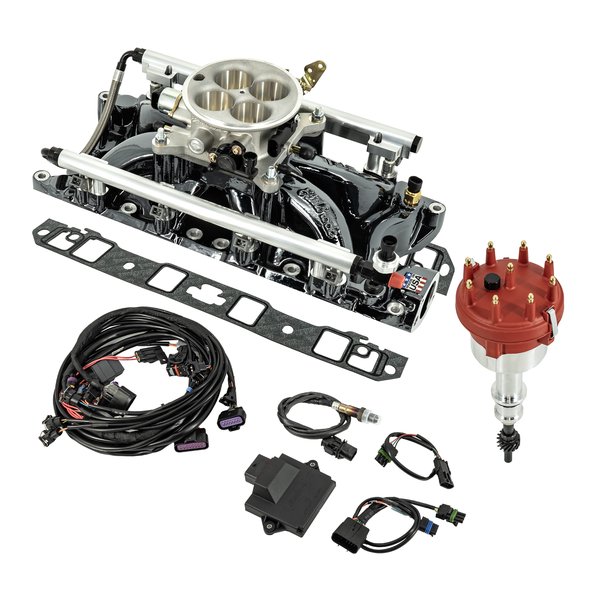 Edelbrock Black Plasma Pro-Flo 4 EFI Kit, SBF 289 302 - 35930-BP