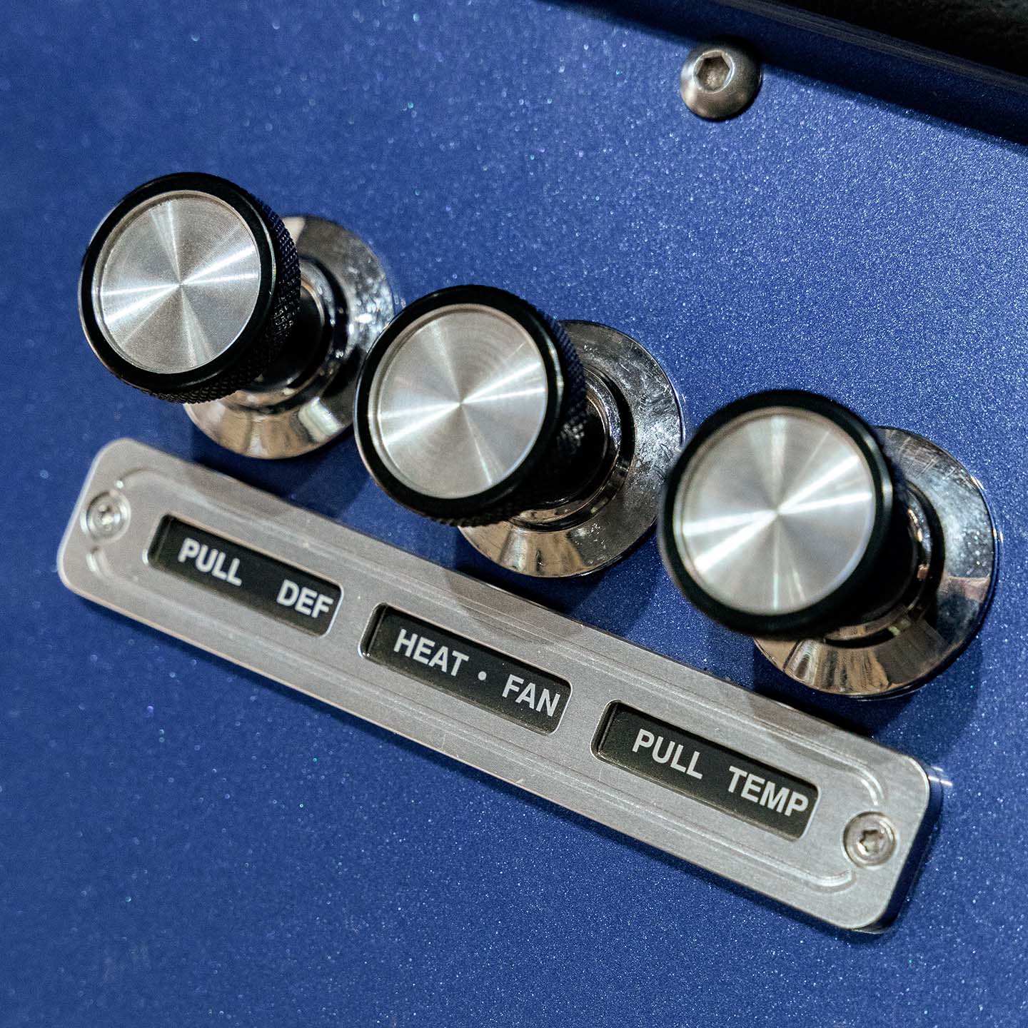 Billet Aluminum Dash Control Lights Bezels, 73-77 Ford Bronco