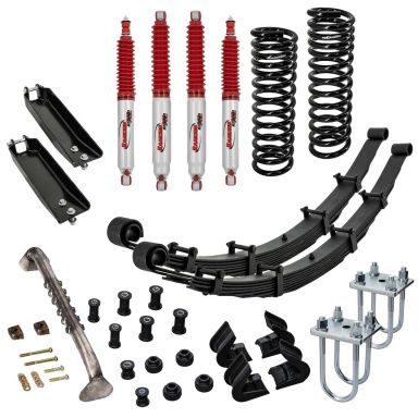 Early Bronco 2.5-inch Suspension Lift w/Rancho 9000XL Shocks - System 16