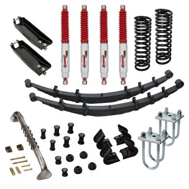 Early Bronco 2.5-inch Suspension Lift w/Rancho 9000XL Shocks - System 16