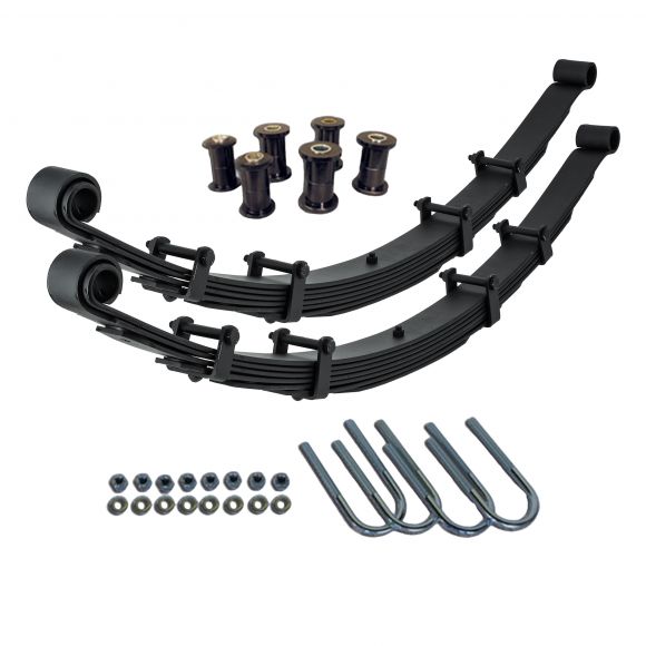 Early Bronco 1.5-inch Rear Leaf Springs w/Bushings & U-Bolts