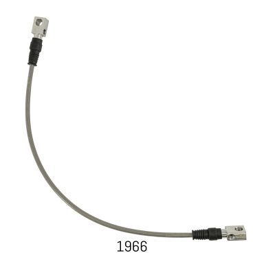 Extended Front Center Brake Hose for Lift | Braided Stainless | 66-77 Bronco