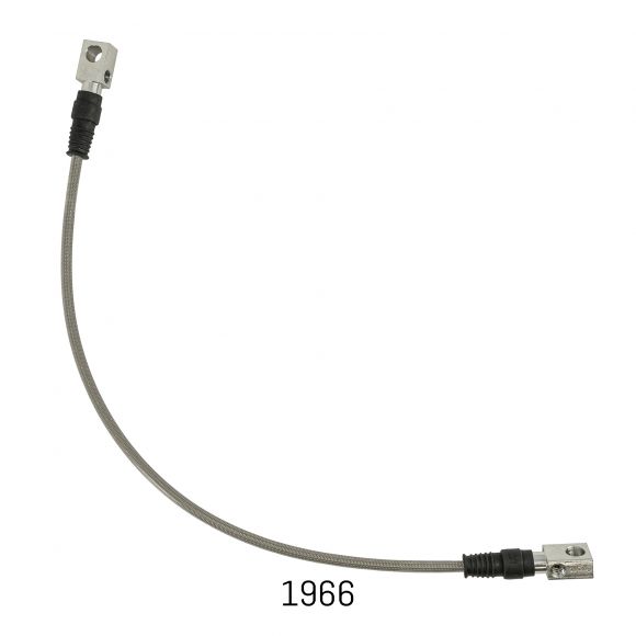 Extended Front Center Brake Hose for Lift | Braided Stainless | 66-77 Bronco