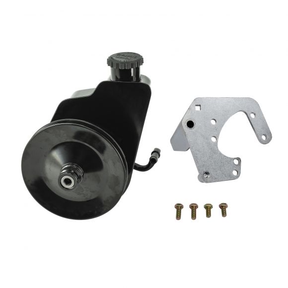 Power Steering Pump Swap Kit, Upgrade Stock V-Belt, 72-77 Ford Bronco